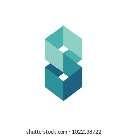 Square design for logo icon