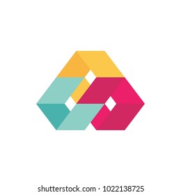 Square design for logo icon