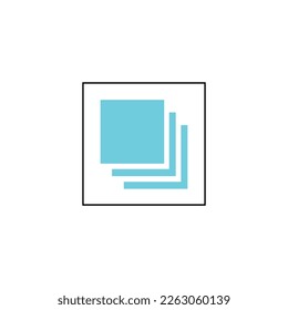 Square design logo illustration Free Vector