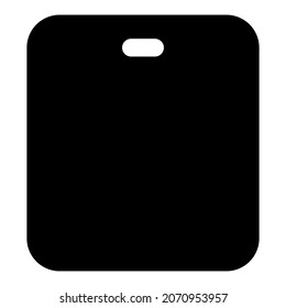 Square design tablet with a microphone support