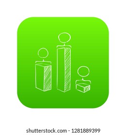 Square diagram infographics. Hand drawn illustration of square diagram vector infographicsfor web