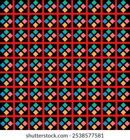 Padrão de losango quadrado para plano de fundo, plano de fundo perfeito.