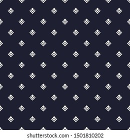 Square diamond print on dark blue background 