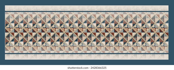 square digital silk scarf textile pattern design
