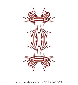 square distorted arrow pattern object