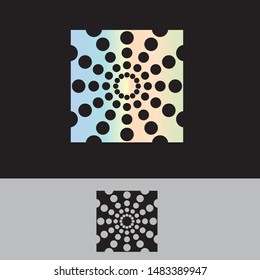 square dot logo icon design template. 