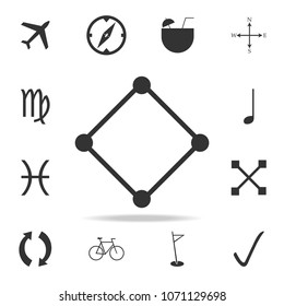 square with dots icon. Detailed set of web icons. Premium quality graphic design. One of the collection icons for websites, web design, mobile app on white background