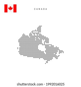 Square Dots Pattern Map Canada Canadian Stock Vector (Royalty Free ...