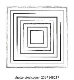 A square drawn. Vector illustration. EPS 10.