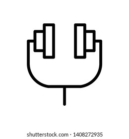 square earphone. simple line art