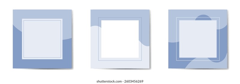Square editable template for social media posts, minimalistic background design