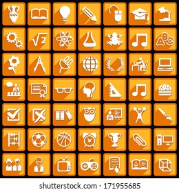 Square Education Buttons.