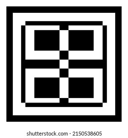 Square Elements Flat Icon Isolated On White Background