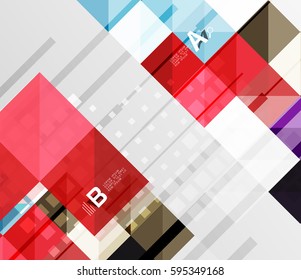 Square elements with infographics and options. Vector template background for print workflow layout, diagram, number options or web design banner