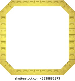 Square Emerald Frame Griechisches Schlüsselmuster Griechisches Mäander Muster Zierrahmen nahtlose Mäander Muster Luxury Golden Rahmen goldener Rahmen goldener Rahmen Grauen Rahmen goldener Rahmen Zierrahmen 