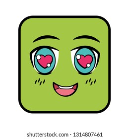 square emoticon face expression