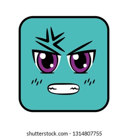 square emoticon face expression