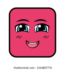 square emoticon face expression