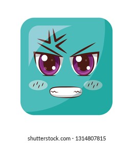 square emoticon face expression