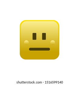 Square Emoticon icon logo template