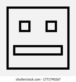 square emoticon for laughs face