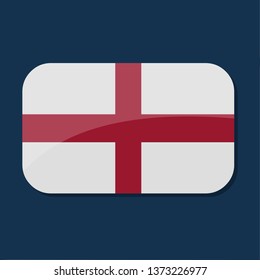 square with England flag vector symbol illustration