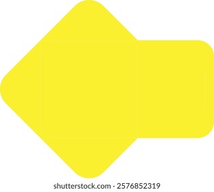 Square Envelope in a Bright Yellow Palette