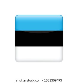 square  Estonia  flag. Simple vector Estonia  flag