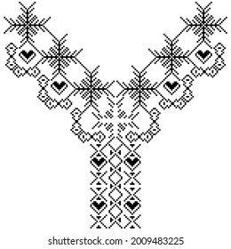 Square ethnic pattern, Vector vertical geometric create design for fashion clothes, fabric, textile, decoration background.