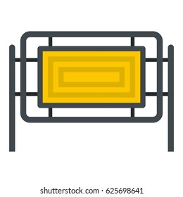 Square fence icon flat isolated on white background vector illustration