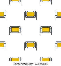 Square fence pattern seamless for any design vector illustration
