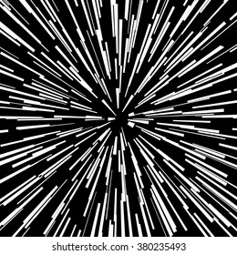 Square fight stamp for card Comic radial lines background Zoom effect Sun rays or star burst elements Manga or anime speed graphic texture Superhero frame Explosion vector illustration