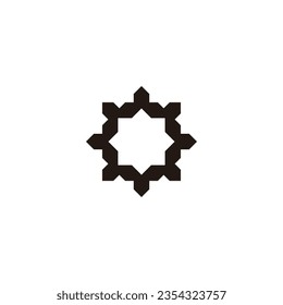 Square, figure geometric symbol simple logo vector