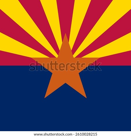 Square Flag Arizona, Square Arizona Flag