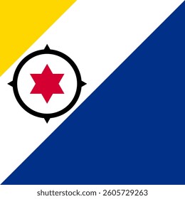 Square Flag Bonaire, Square Bonaire Flag
