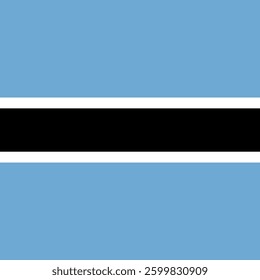 Square Flag Botswana, Square Botswana Flag
