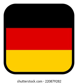 Square flag button series - Germany