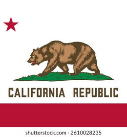 Square Flag California, Square California Flag