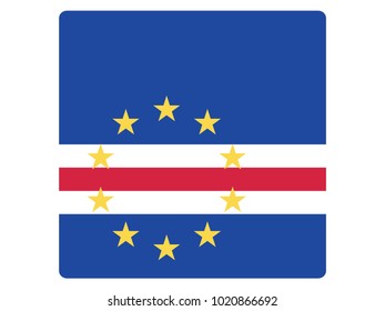 Square Flag of Cape Verde