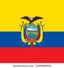 Square Flag Ecuador, Square Ecuador Flag