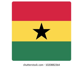 Square Flag of Ghana