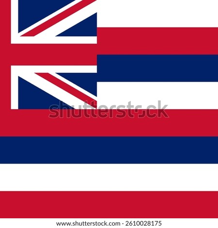 Square Flag Hawaii, Square Hawaii Flag
