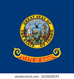 Square Flag Idaho, Square Idaho Flag