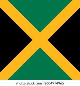 Square Flag Jamaica, Square Jamaica Flag