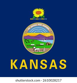 Square Flag Kansas, Square Kansas Flag