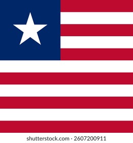 Square Flag Liberia, Square Liberia Flag