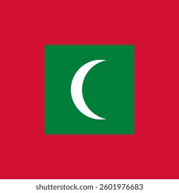 Square Flag Maldives, Square Maldives Flag