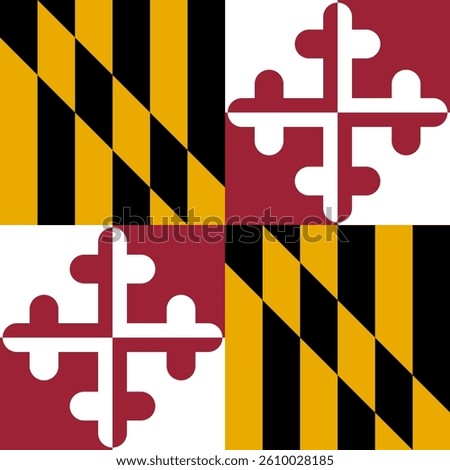 Square Flag Maryland, Square Maryland Flag