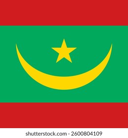 Square Flag Mauritania, Square Mauritania Flag