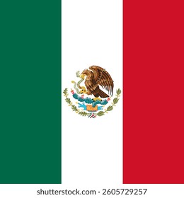 Square Flag Mexico, Square Mexico Flag